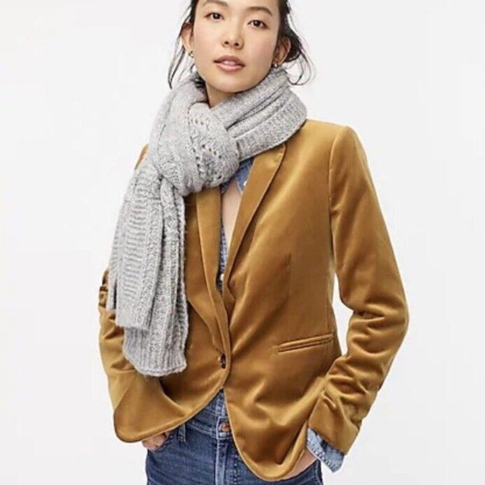 J Crew Velvet Parke Blazer | Golden Brandy | size 6